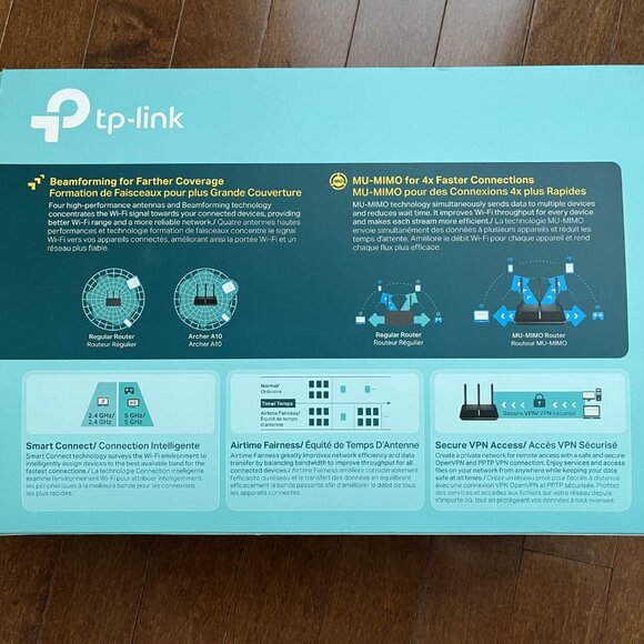 TP-Link AC2600 / AC10 Router In Very Good Condition (Plastic still on) - Picture 2 of 4